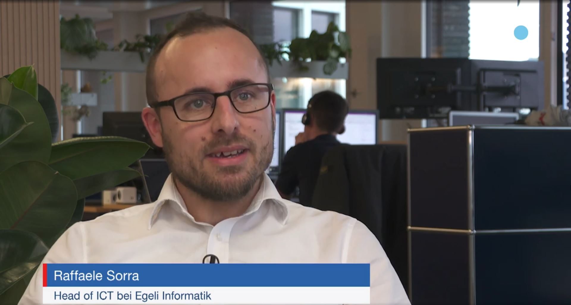 Raffele Sorra von EGELI Informatik im Interview mit Tele Ostschweiz