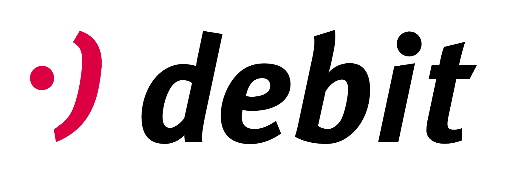 Produktlogo «debit» von EGELI Informatik (Logo mit Leerraum)
